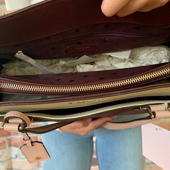 Kate spade Cameron LARGE laptop Tote cherrywood - Picture 8 of 8